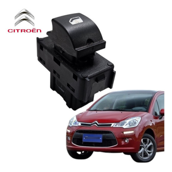 Botão Vidro Elétrico Traseiro Citroen C3 2013 A 2018 Orig