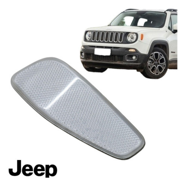 Refletor Dianteiro Direito Paralama Jeep Renegade 2016 2020 Translúcida