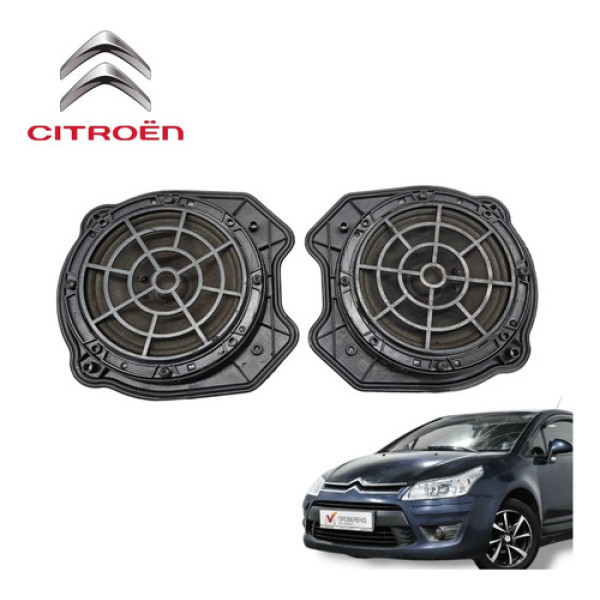 Par Alto Falante Citroën C4 Hatch Pallas 2011 Original  Preto