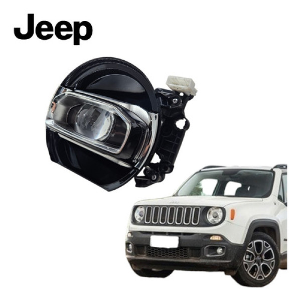 Globo Otico Com Reator Farol Direito Renegade 2019 A 2014 Translúcida