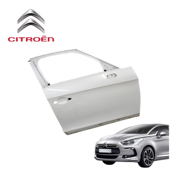 Porta Dianteira Direita Citroën Ds5 1.6 Thp 2013 A 2016 Orig Branco Direito Dianteira