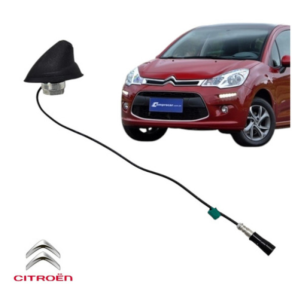 Base Antena Radio Teto Citroën C3 Exclusive 2013 A 2018 Orig Preto
