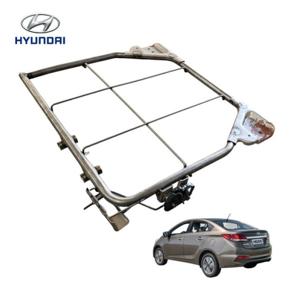 Estrutura Armação Banco Traseiro Esquerd Hyundai Hb20s 2018  Prata