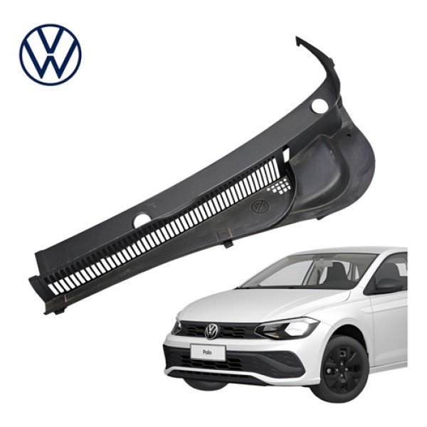 Grade Churrasqueira Esquerda Vw Polo Virtus 2020 A 2025 Orig Preto