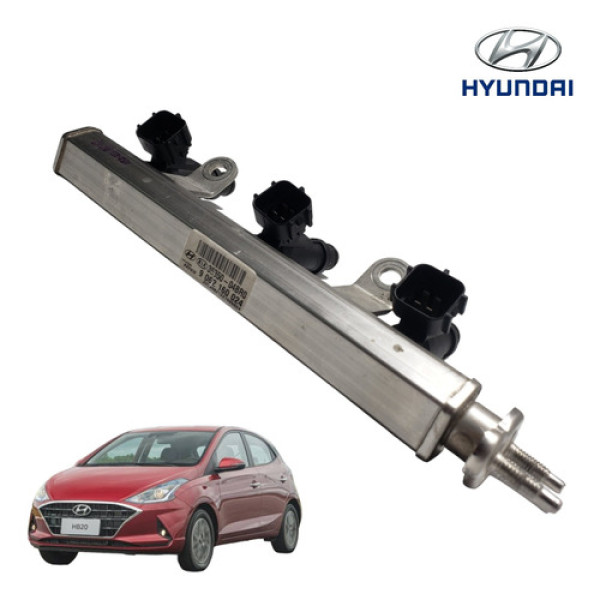 Flauta Com Bicos Injetores Hyundai Hb20 1.0 3cc 2020 A 2022