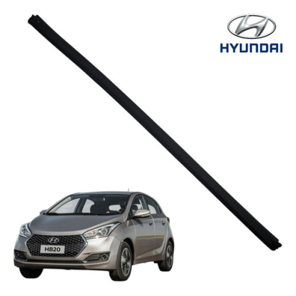 Pestana Externa Traseira Esquerda Hyundai Hb20 2013 A 2019 Preto