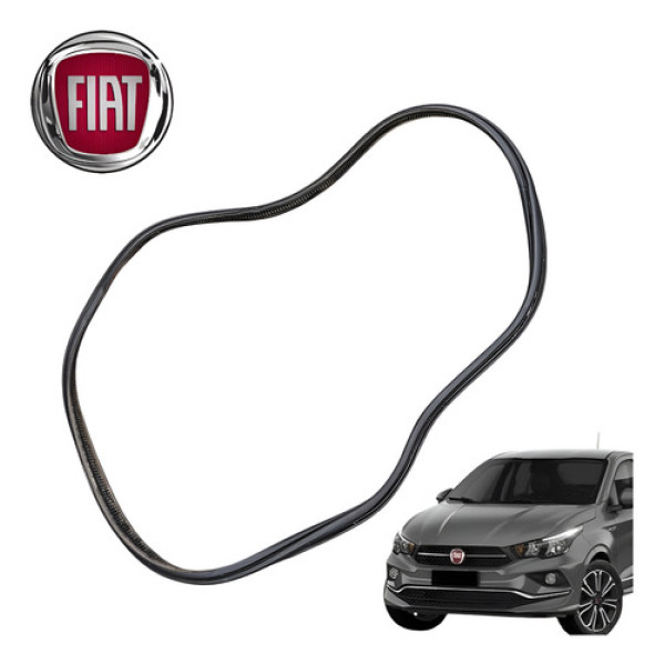 Borracha Porta Traseira Esquerda Fiat Cronos 1.3 Drive 2020 Preto