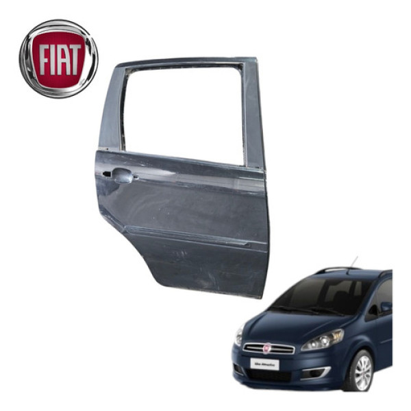 Porta Traseira Direita Fiat Ideia Attractive 2012 Original  Traseira Direita Preto