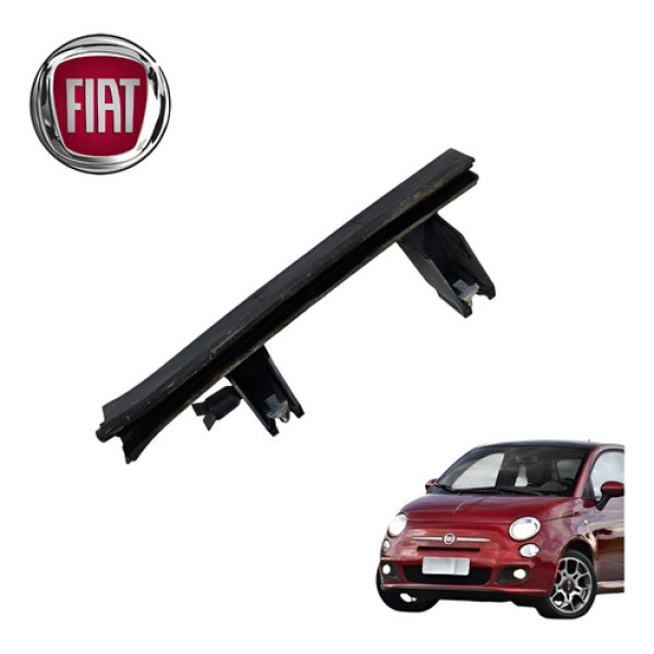 Guia Vidro Dianteiro Direito Fiat 500 1.4 Sport Air 2012 Ori Preto