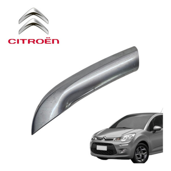 Puxador Interno Traseiro Direito Citroën C3 2012 A 2016 Orig Prata Traseira