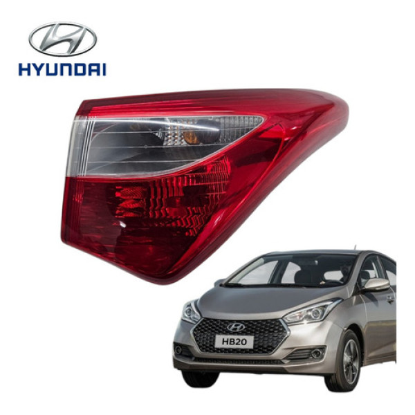 Lanterna Traseiro Direita Hyundai Hb20 2012 A 2019 Original Direito/passageiro Vermelha