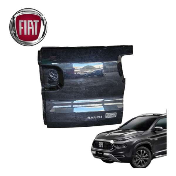 Tampa Caçamba Lado Direito Fiat Toro Ranch 2020 A 2023 Origi Preto