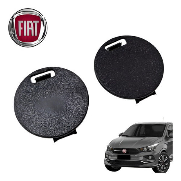 Par Tampão Painel Instrumento Fiat Cronos 1.3 Drive 2020 - Preto