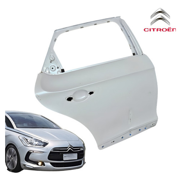 Porta Traseira Direita Citroen Ds5 2013 A 2016 Com Detalhe Traseira Direita Branco