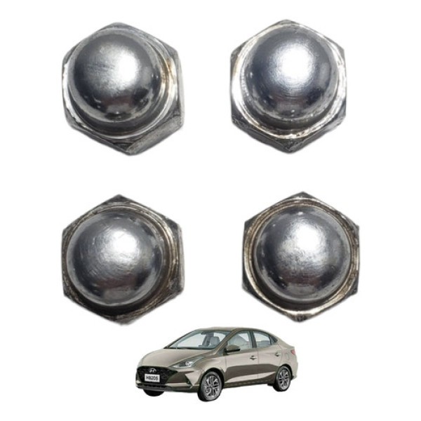 Porca Parafusos Roda Hyundai Hb20 Premium 1.6 2018 4 Un