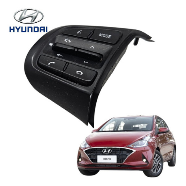 Botão Comando Volante Esquerdo Hyundai Hb20 2020 A 2022 Orig