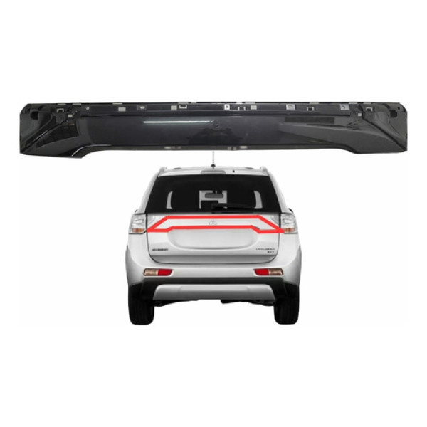 Friso Moldura Aplique Tampa Porta Malas Outlander 2014