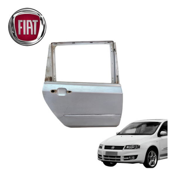Porta Traseira Direita Fiat Stilo 1.8 Connect 2005 Original - Traseira - Direita - Cinza