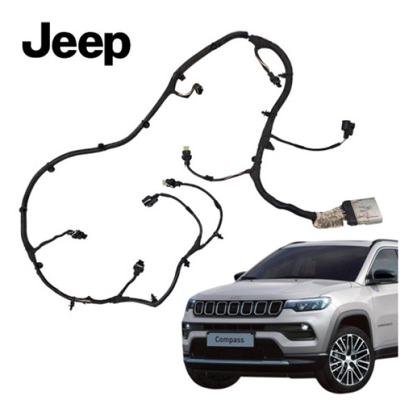 Chicote Sensor Estacionamento Traseiro Jeep Compass 2022 Preto