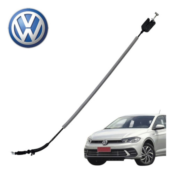 Cabo Fechadura Dianteira Esquerda Volkswagen Polo Track 2025 Preto