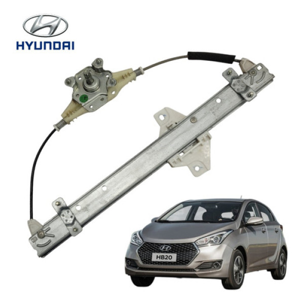 Maquina Vidro Manual Traseiro Esquerdo Hyundai Hb20 2013