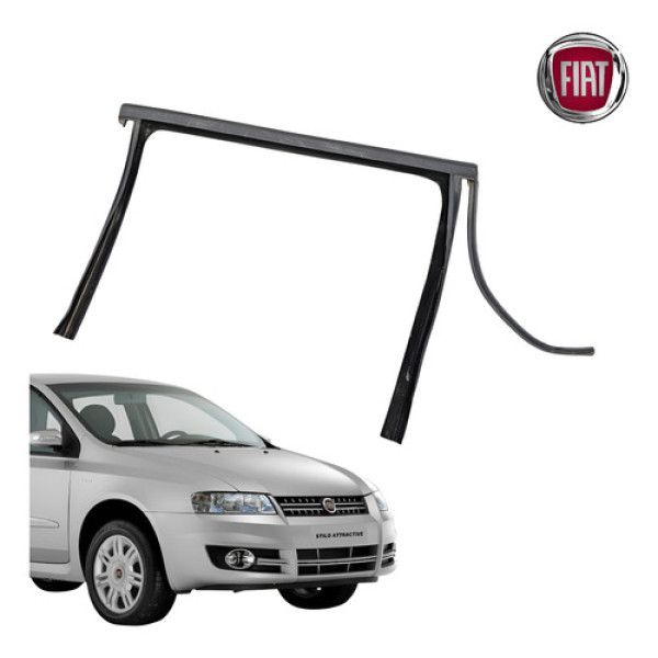 Borracha Canaleta Porta Traseira Direita Fiat Stilo 2005 Preto