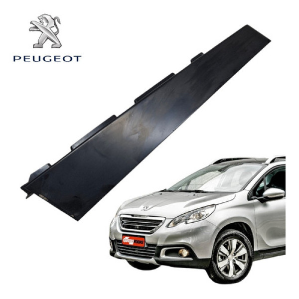 Friso Coluna Porta Externa Peugeot 2008 2015 A 2020 Original Preto