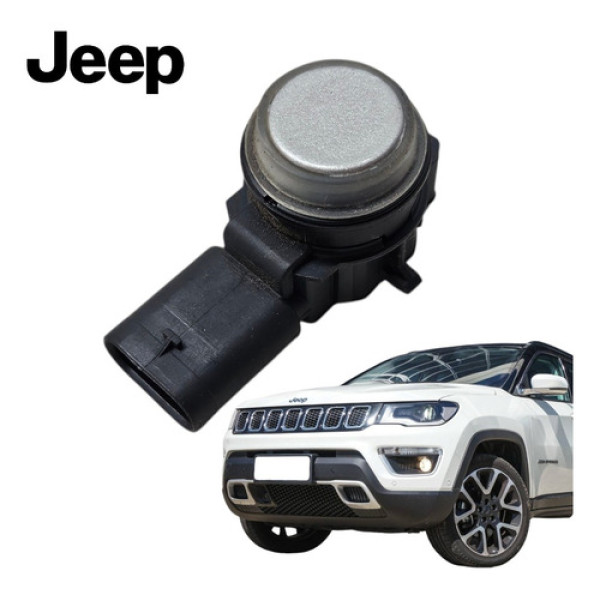 Sensor Estacionamento Traseiro Jeep Compass 2016 A 2021 Orig Prata