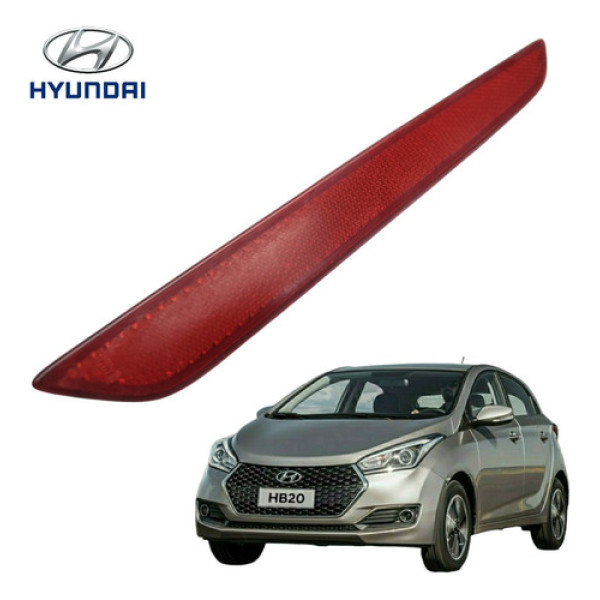 Refletor Olho Gato Traseiro Direito Hyundai Hb20 2013 A 2015 Vermelhos