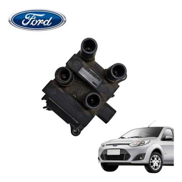 Bobina Ignição Ford Fiesta 1.0 Hatch 2008 A 2012 Original