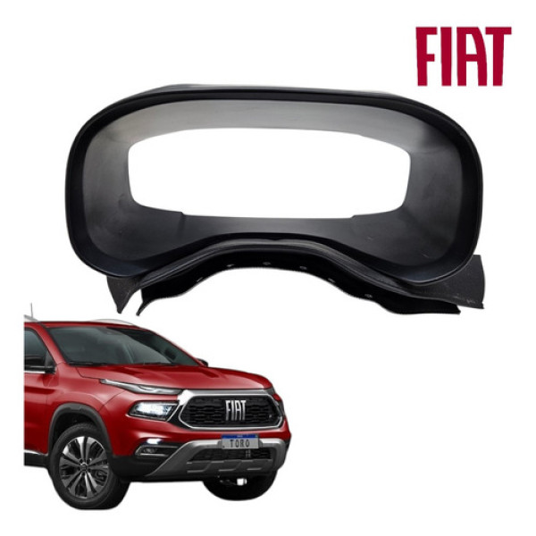 Moldura Acabamento Painel Instrumentos Fiat Toro 2021 A 2024 Preto