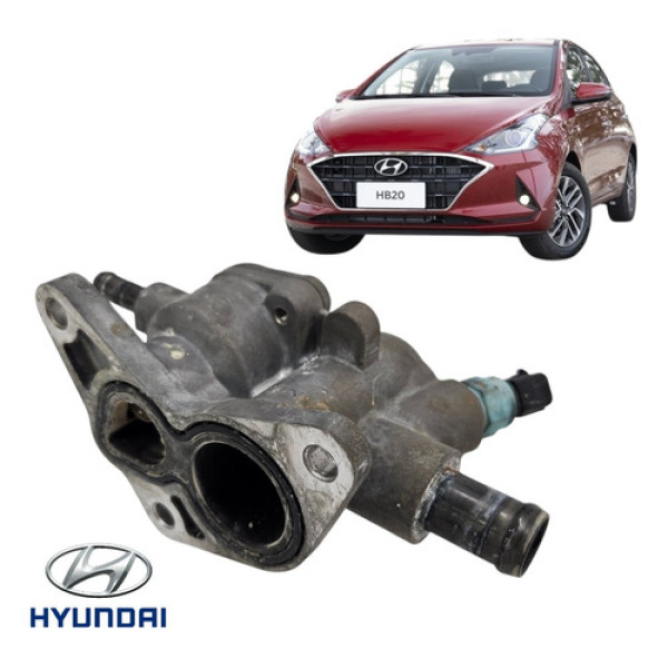 Carcaça Válvula Termostatica Hyundai Hb20 Tgdi 2020 A 2022