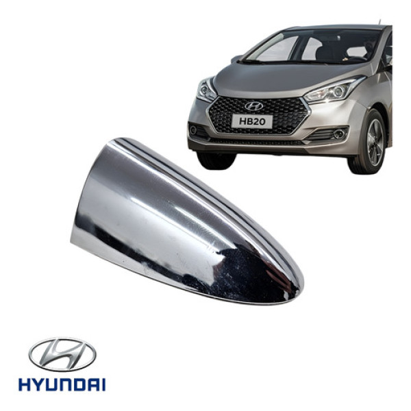 Acabamento Maçaneta Externa Dianteira Direita Hb20 2013 2019 - Cromado - Dianteira