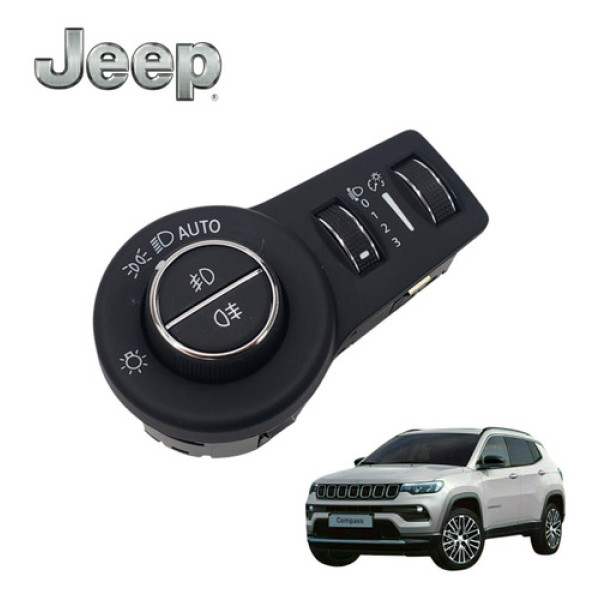 Botão Comando Chave Luz Farol Jeep Compass 2022 Original 