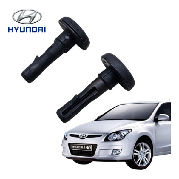 Par Trava Encosto Cabeça Dianteira Hyundai I30 2009 A 2013 Preto