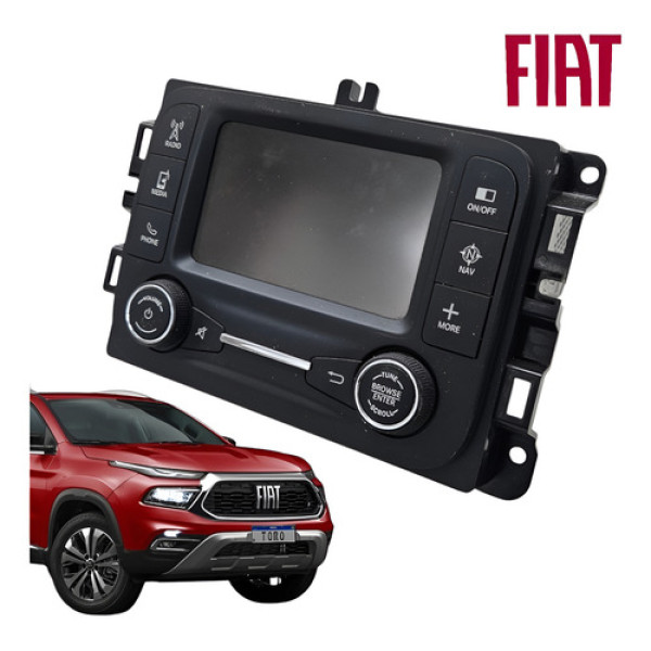 Central Multimídia Fiat Toro Renegade 2016 A 2019 Original Preto