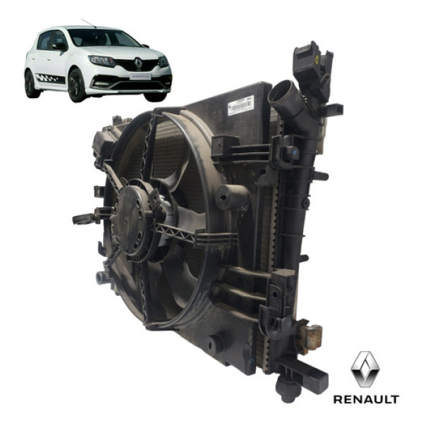 Kit Radiador Condensador E Ventoinha Renault Sandero Rs 2.0 
