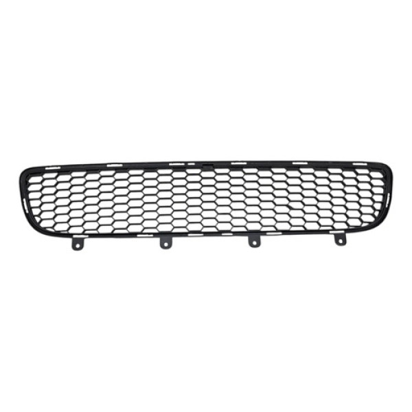 Grade Central Inferior Parachoque Fiat 500 Spor 2012 A 2015 Preto Fosco