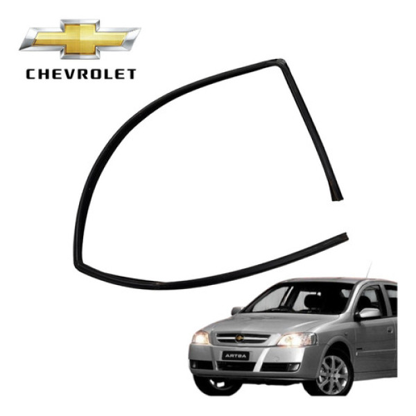 Borracha Vidro Da Porta Dianteira Direita Gm Astra Cd 2004  Preto