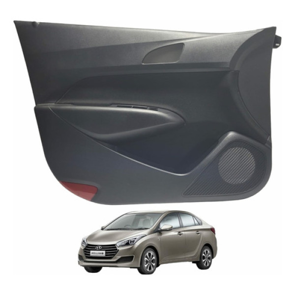 Forro Porta Dianteiro Esquerdo Hyundai Hb20s Preto Cinza