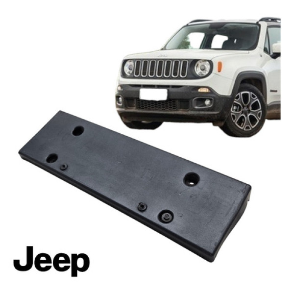 Moldura Suporte Placa Dianteira Renegade 2016 A 2020 Orig Preto