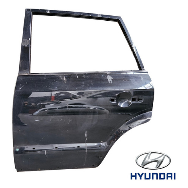 Porta Traseira Esquerda Hyundai Tucson 2008 A 2015 Original Traseira Esquerdo Preto