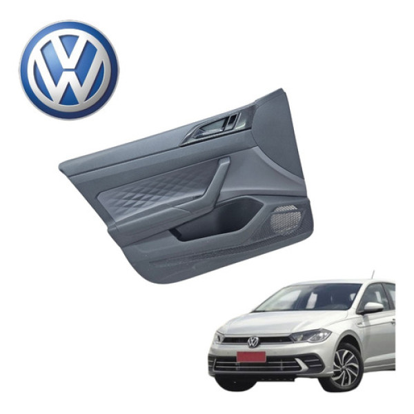 Forro Porta Diamteira Esquerda Vw Polo 1.0 Trekking 2025 Ori Preto