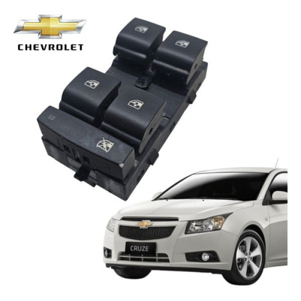 Botão Vidro Elétrico Dianteiro Esquerdo Cruze 2013 A 2015 