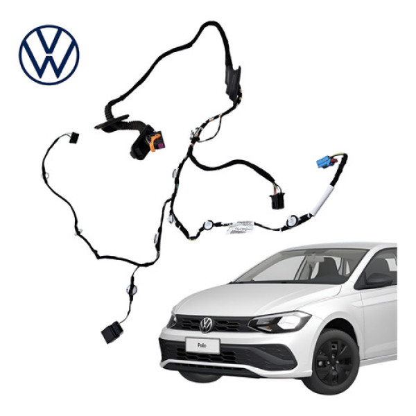 Chicote Porta Dianteira Direita Vw Polo 2023 A 2025 Original