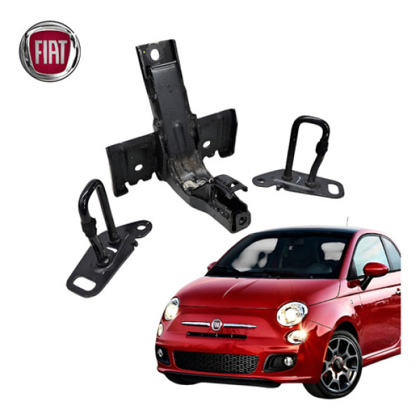 Kit Suporte Banco Traseiro Fiat 500 2012 A 2015 Original