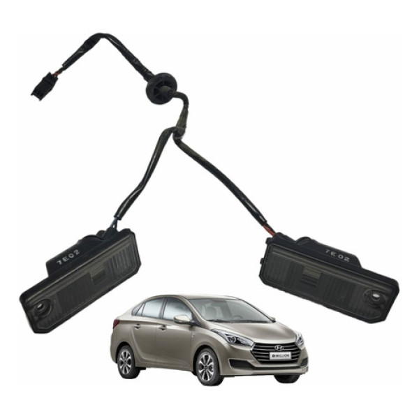 Luz Placa Par Lanterna Hyundai Hb20s