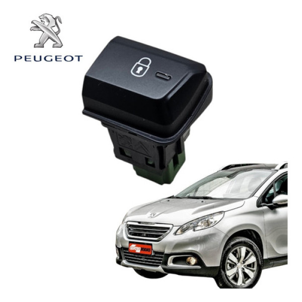 Botão Trava Porta Peugeot 2008 208 2015 A 2020 Original
