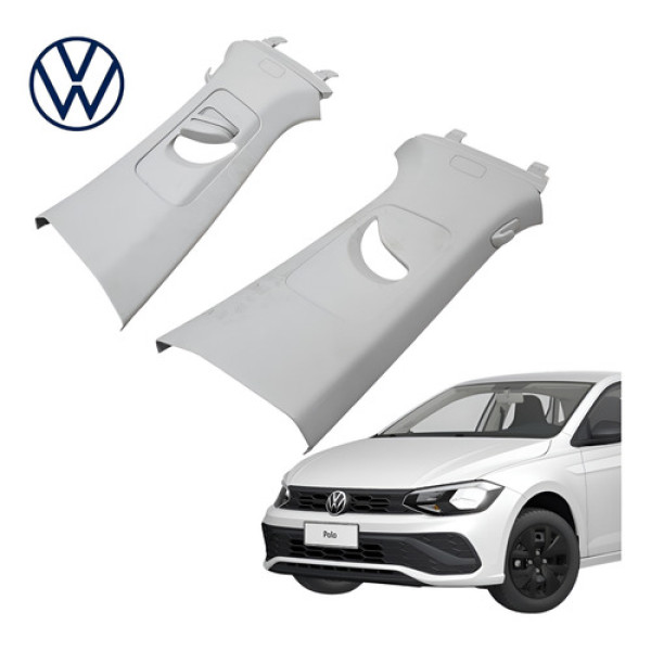 Par Acabamento Coluna Central Vw Polo 2023 A 2025 Original