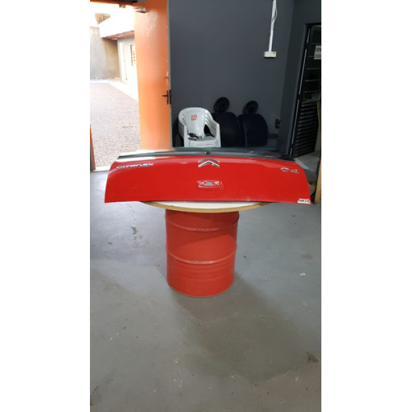 Tampa Traseira Com Vigia Citroen C4 Hatch 2007 A 2013 Jr Vermelho